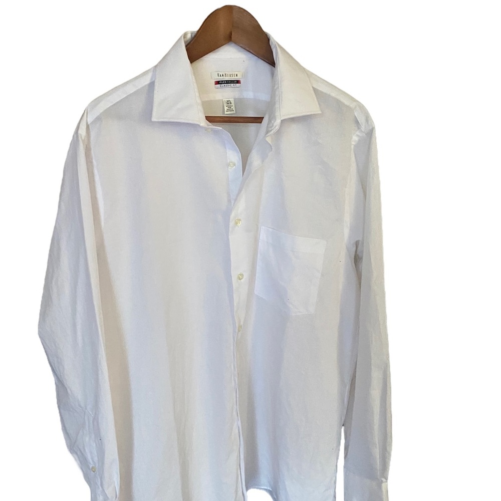 Men’s 👔 Vanheusen 161/2 34/35 Flex Collar Classic Fit- 0143